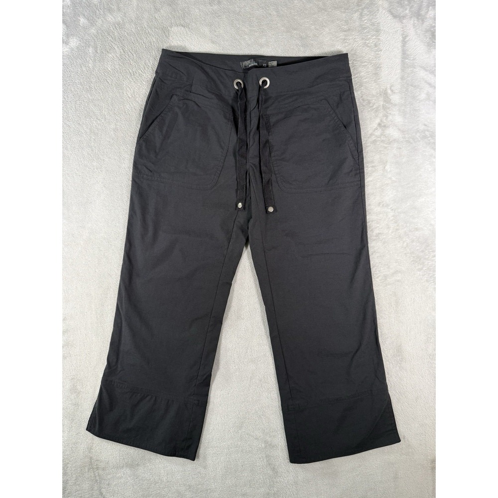 Prana Bliss Capri Pants Womens XS Black Nylon Blend Hiking Outdoors